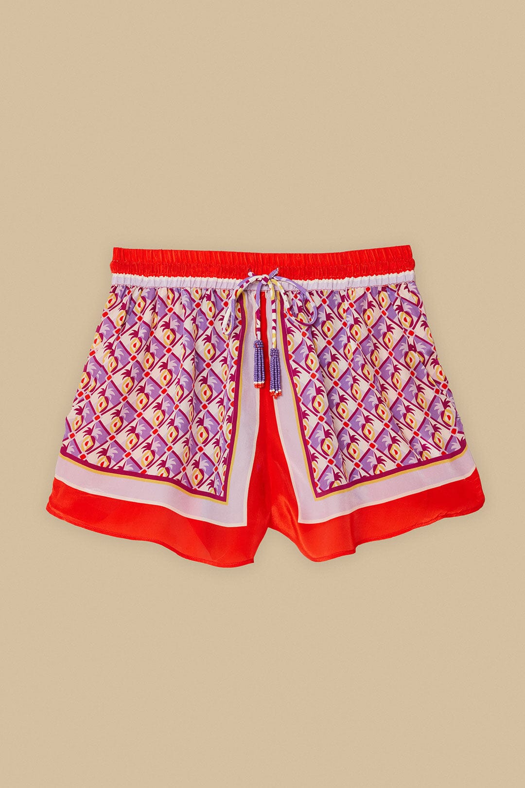 FARM Rio Multicolor Graphic Pineapple Scarf Shorts