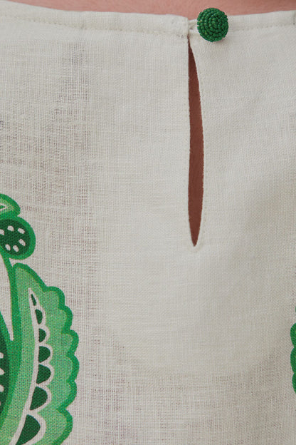 FARM Rio Green Color Festival Euroflax™ Blouse