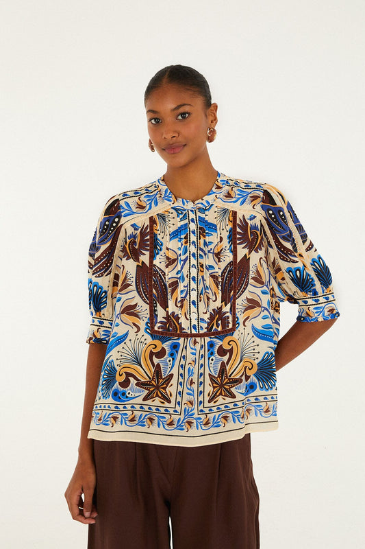 FARM Rio Sand Nature Land Blouse