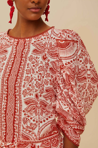 FARM Rio Red River Ride Blouse