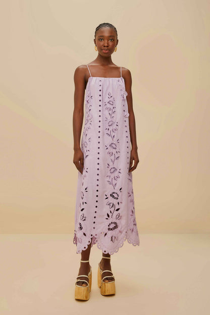 FARM Rio Lilac Richelieu LENZING™ ECOVERO™ Euroflax™ Maxi Dress