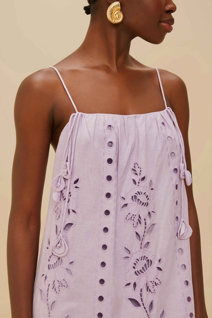 FARM Rio Lilac Richelieu LENZING™ ECOVERO™ Euroflax™ Maxi Dress