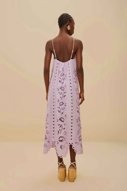 FARM Rio Lilac Richelieu LENZING™ ECOVERO™ Euroflax™ Maxi Dress