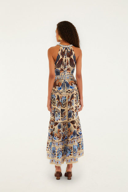 FARM Rio Sand Nature Land Maxi Dress