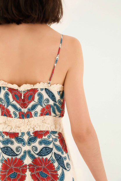 FARM Rio Sand Francesca Midi Dress | FARM Rio