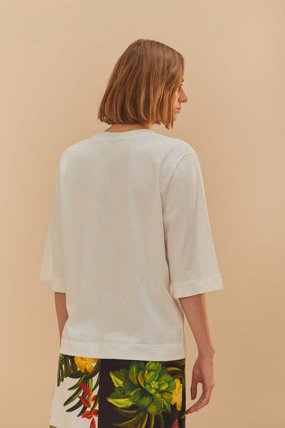 FARM Rio Off-White Nature Lovers Toucans T-Shirt