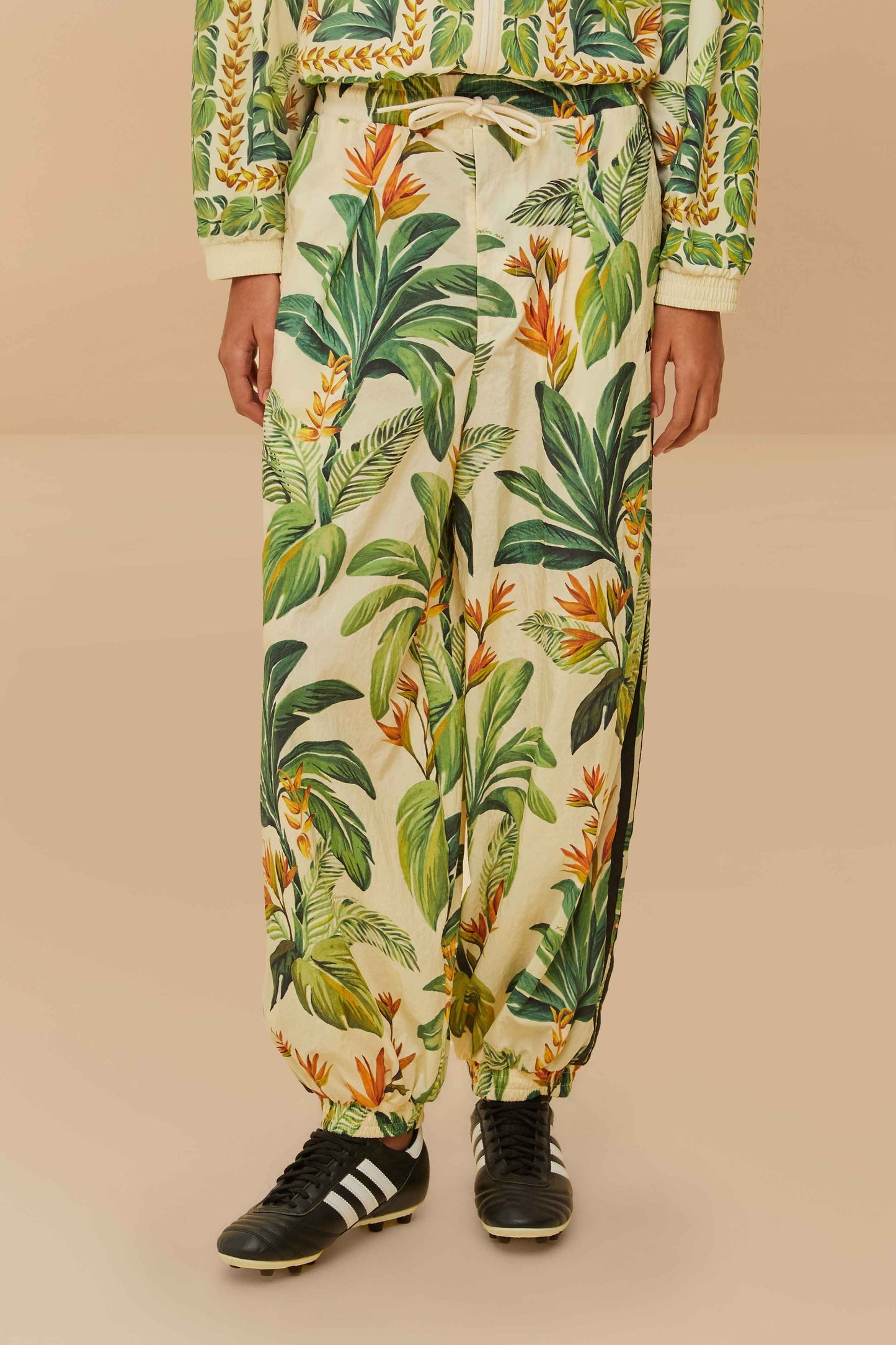 FARM Rio Adidas Tropical Breeze Cream White Pants