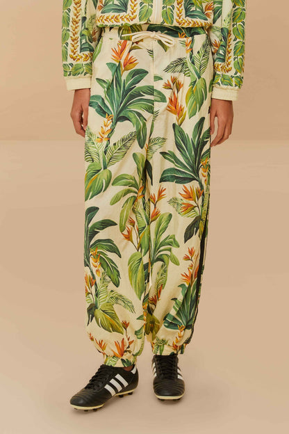 FARM Rio Adidas Tropical Breeze Cream White Pants